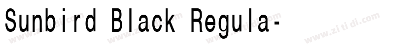 Sunbird Black Regula字体转换 Sunbird Black Regula字体转换